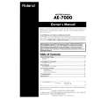 ROLAND AE-7000 Owners Manual